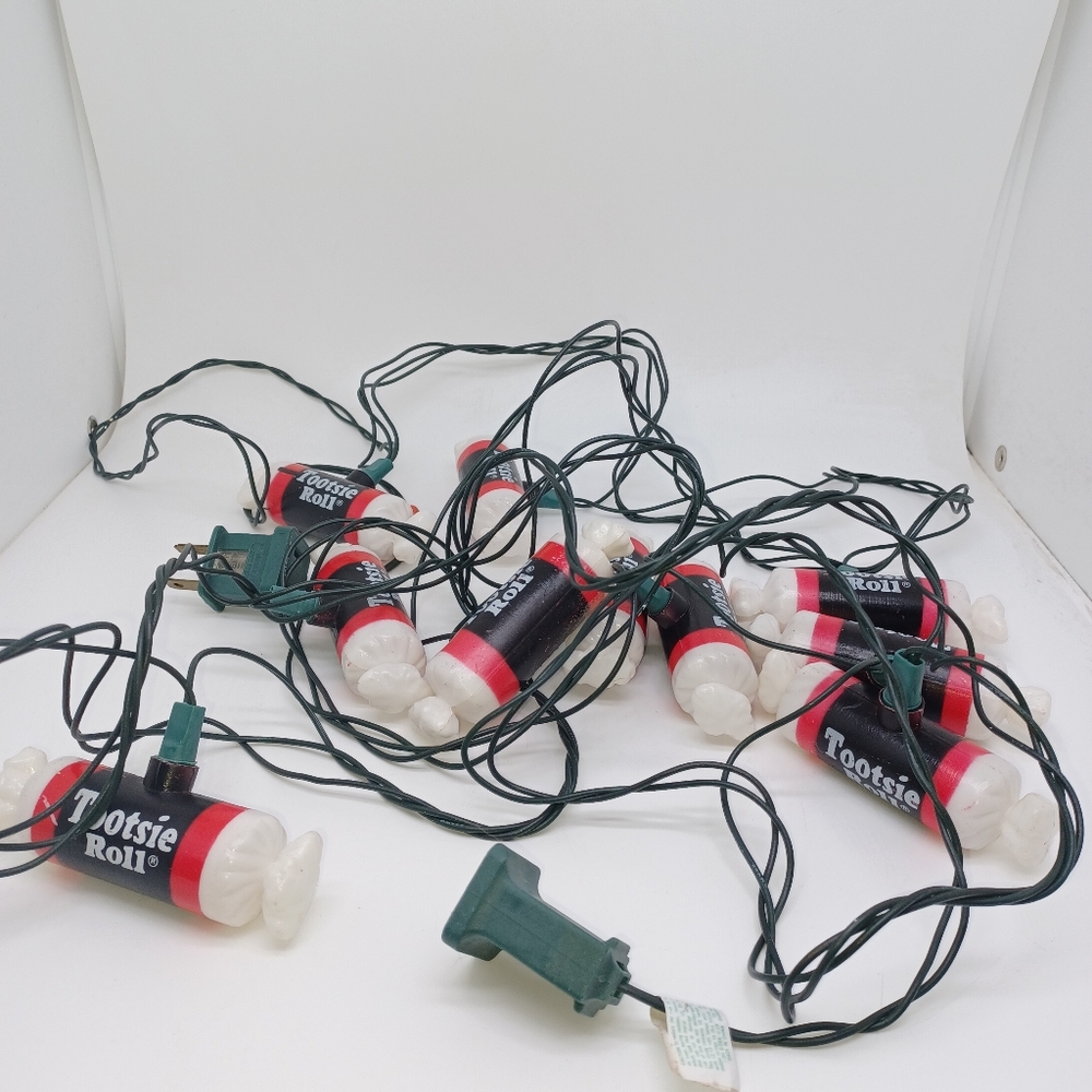 Vintage 1995 Tootsie Roll light string made by Seasonal Lights